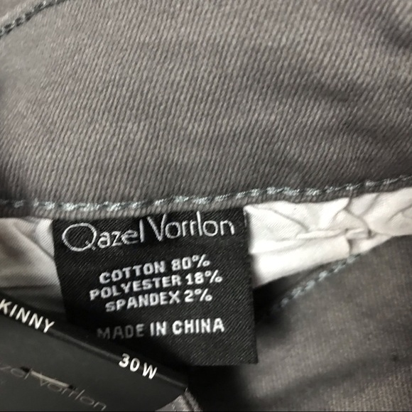 Qazel Vorrlon Men's Skinny Jeans Stretch Slim 30W - Picture 3 of 7